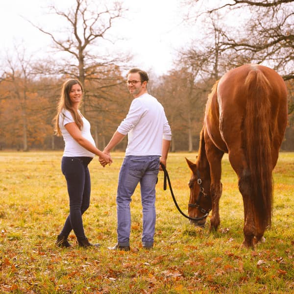 Veronika mit Pferd