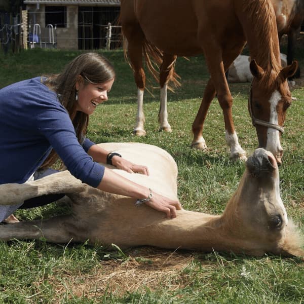 Veronika mit Pferd