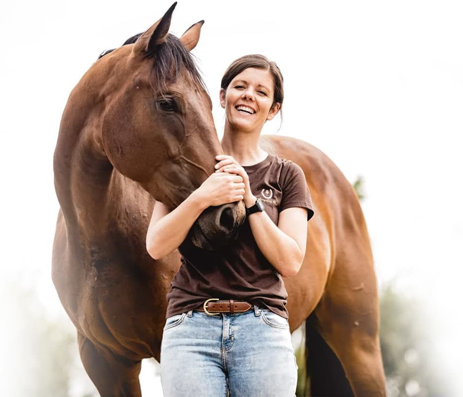 Dr. Veronika Klein mit Pferd